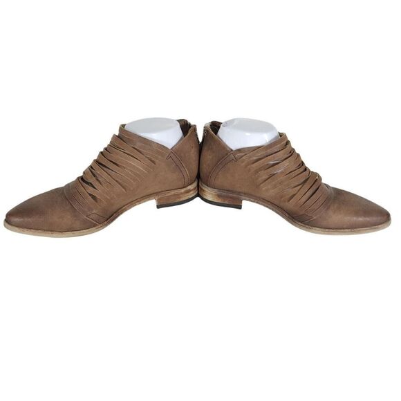 FREE PEOPLE Women's Lost Valley EU38 US7,5 Leather Cutout Booties Shoes - Picture 6 of 16